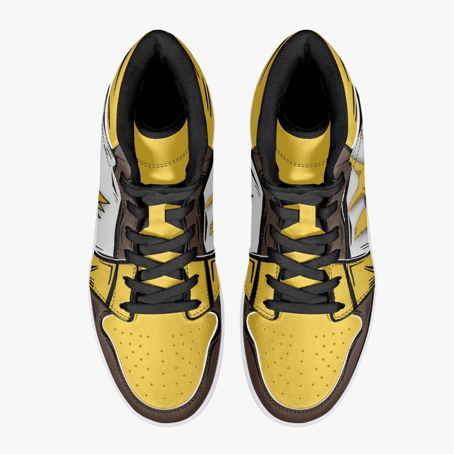 Alakazam Pokemon Mid 1 Basketball Shoes