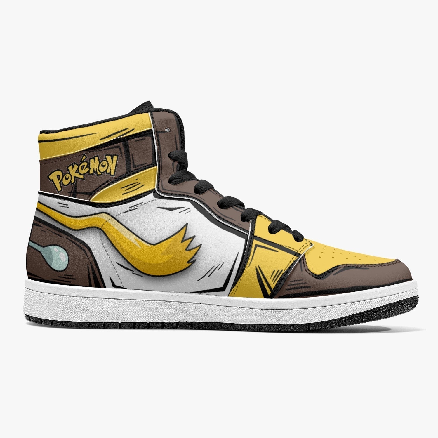 Alakazam Pokemon Mid 1 Basketball Shoes