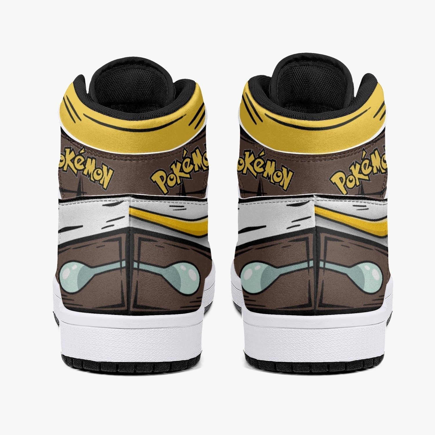 Alakazam Pokemon Mid 1 Basketball Shoes