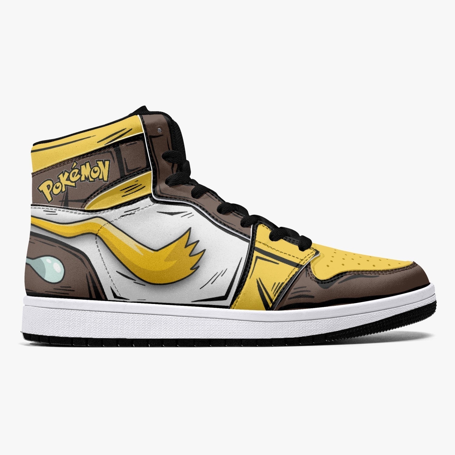 Alakazam Pokemon Mid 1 Basketball Shoes