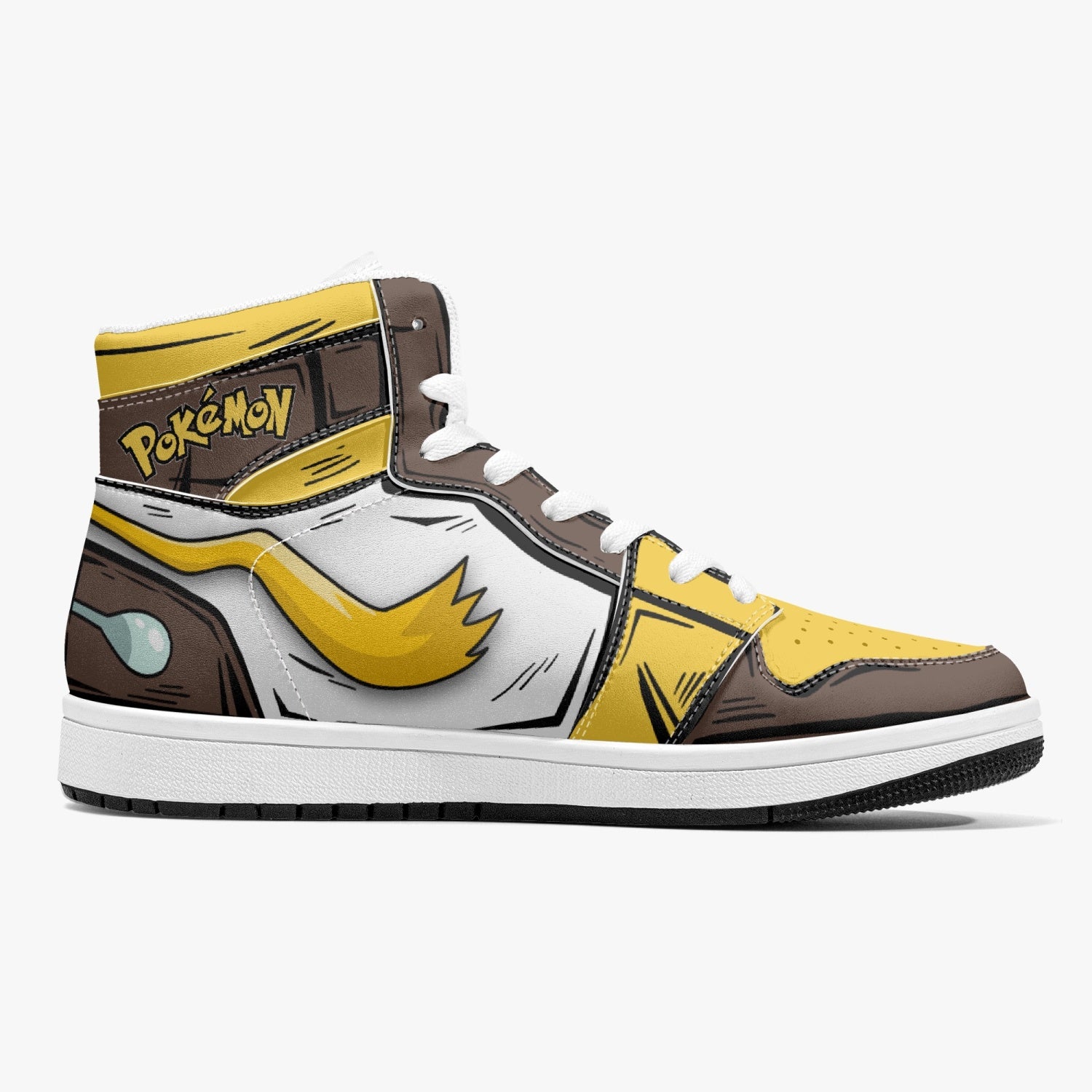 Alakazam Pokemon Mid 1 Basketball Shoes