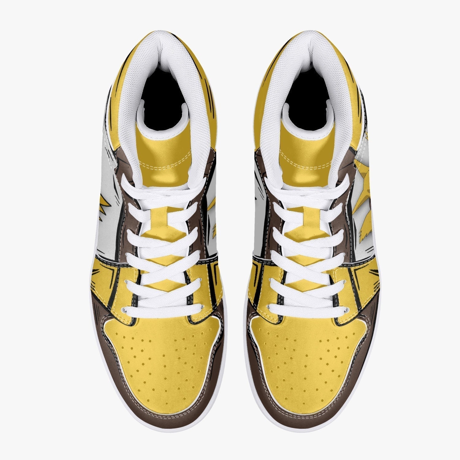 Alakazam Pokemon Mid 1 Basketball Shoes