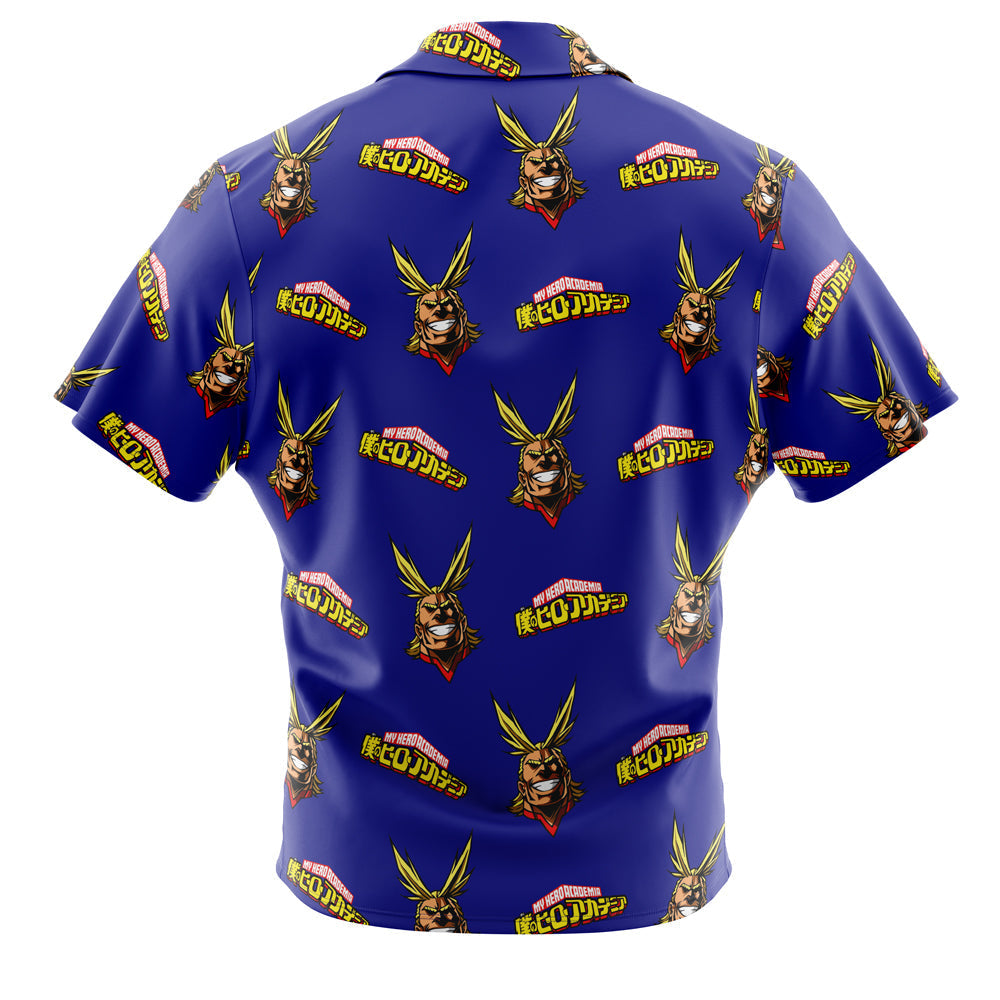 All Might My Hero Academia Button Up Hawaiian Shirt