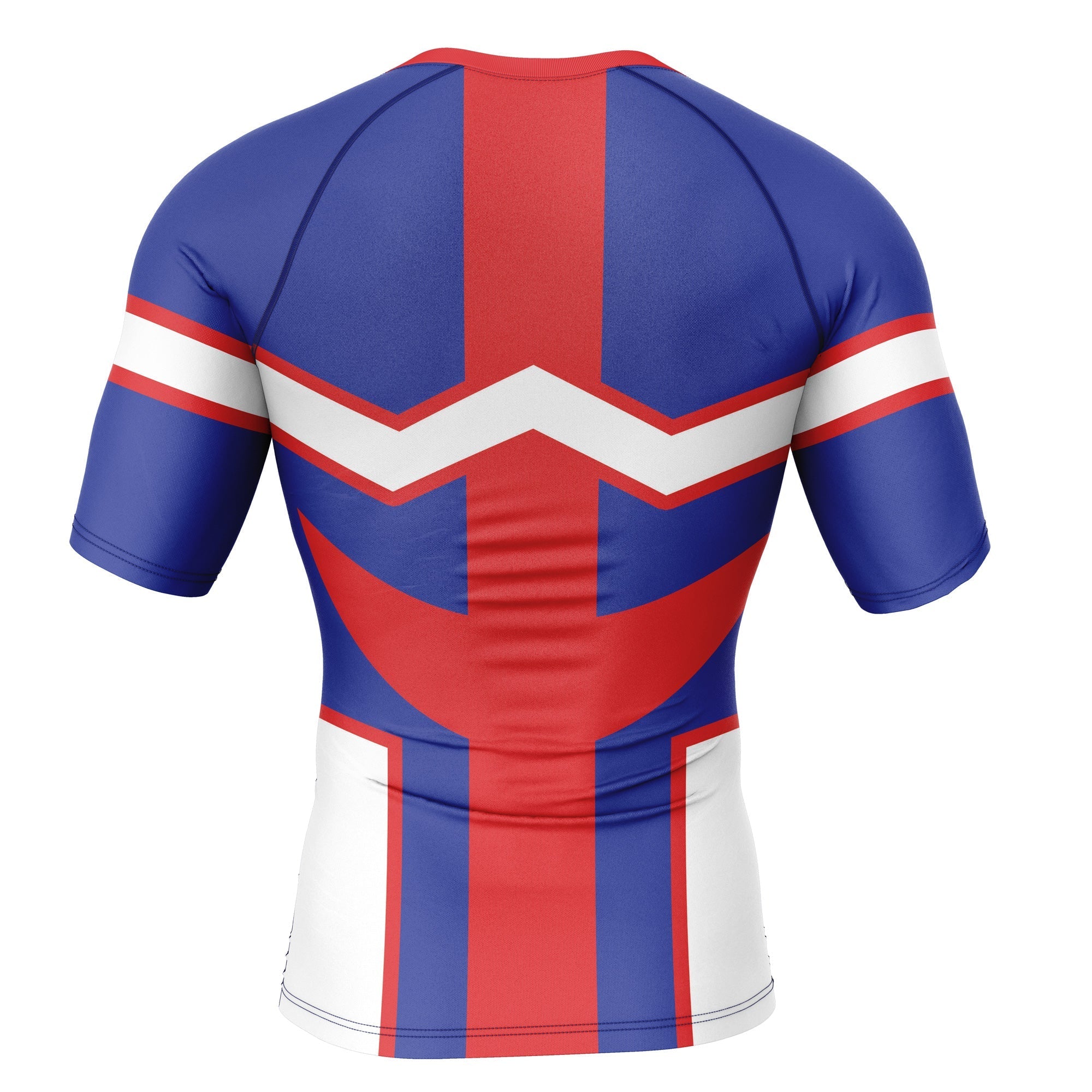 All Might My Hero Academia Short Sleeve Rash Guard Compression Shirt