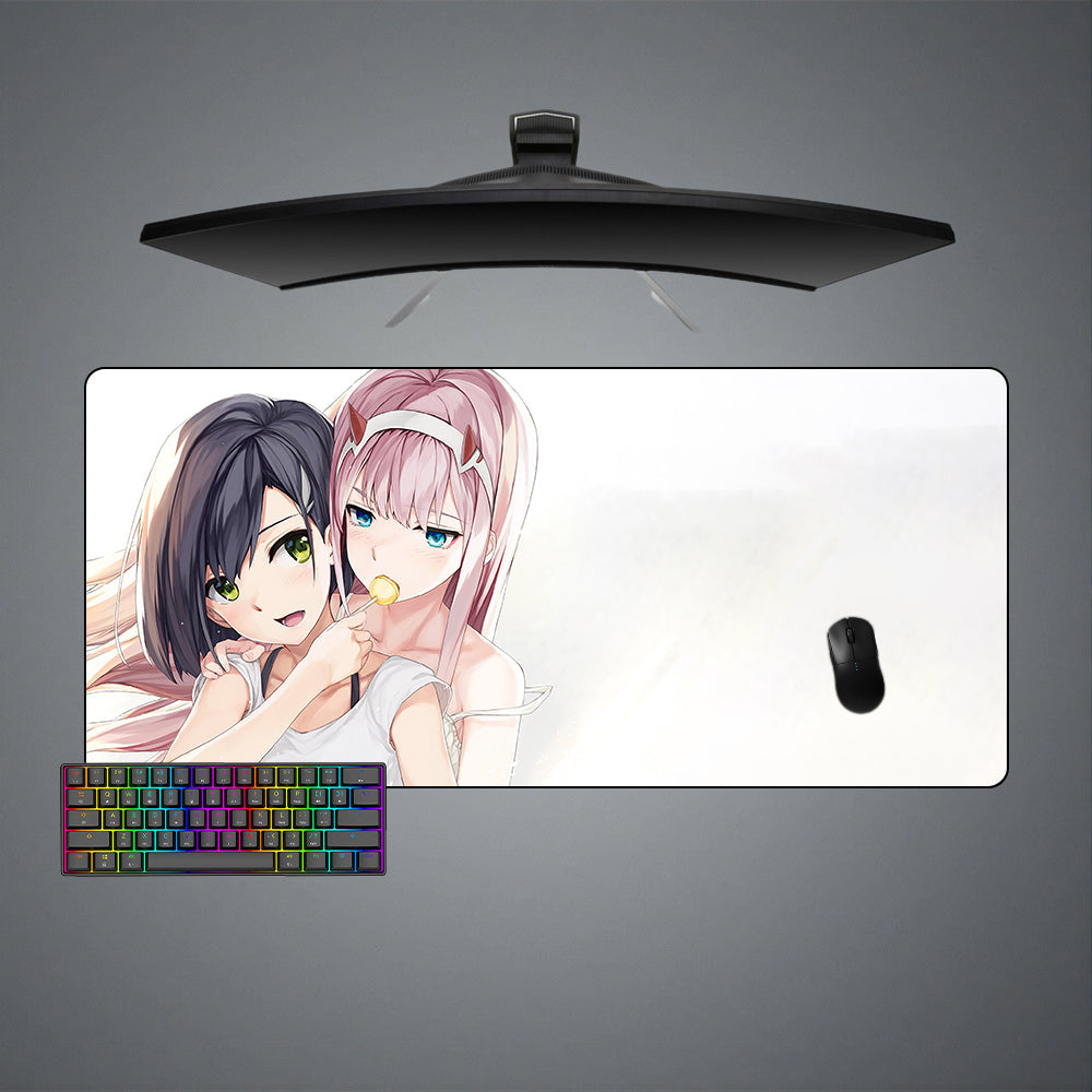 Anime Girls Lollipop Design M-XXL Size Gaming Mouse Pad, Computer Desk Mat