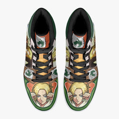 Annie Leonhart Military Police Shingeki no Kyojin Mid 1 Basketball Shoes