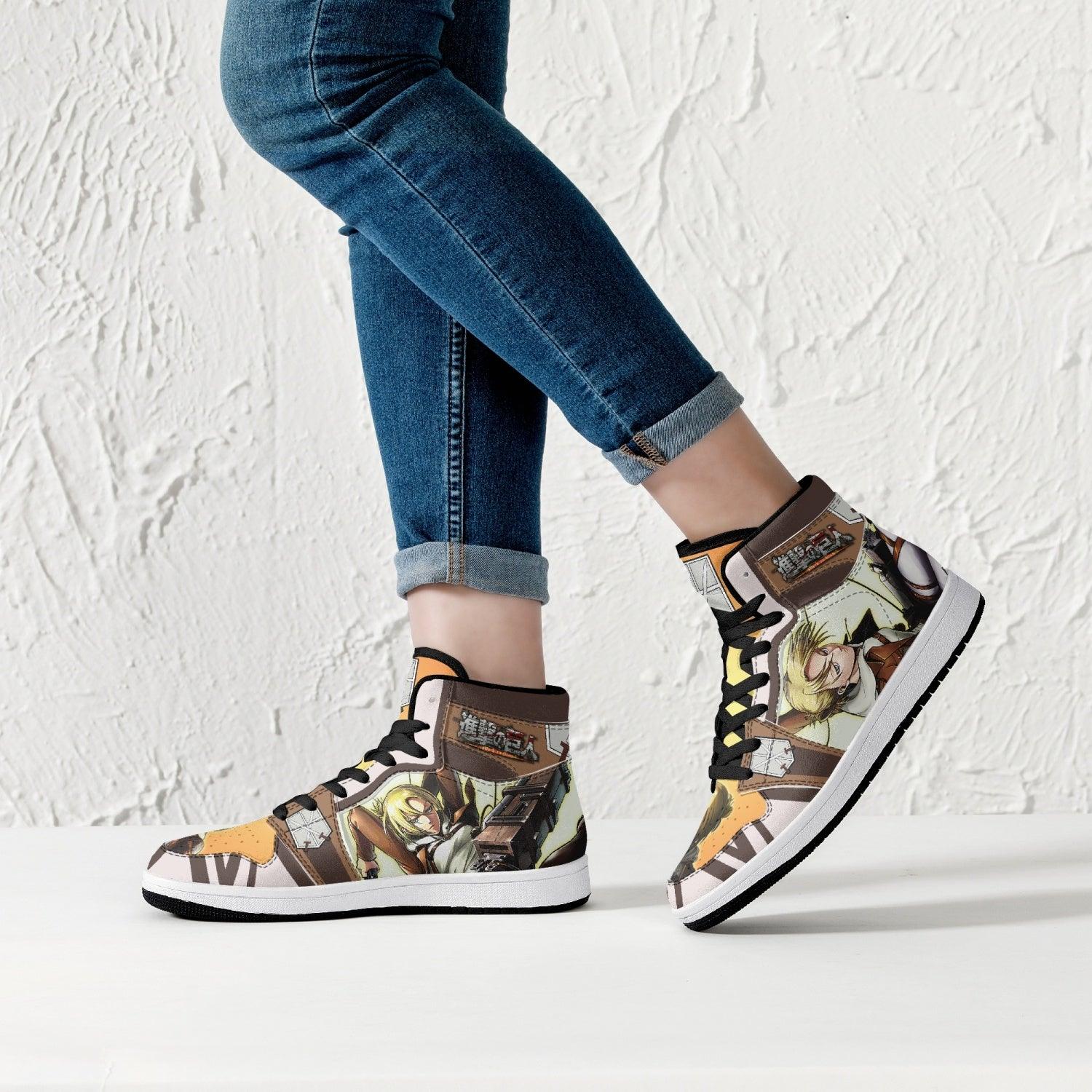Annie Leonhart Training Corps Attack on Titan Mid 1 Basketball Shoes