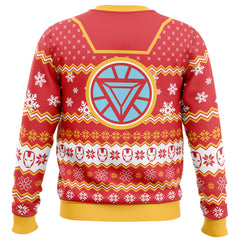 Arc Reactor Iron Man Ugly Christmas Sweater