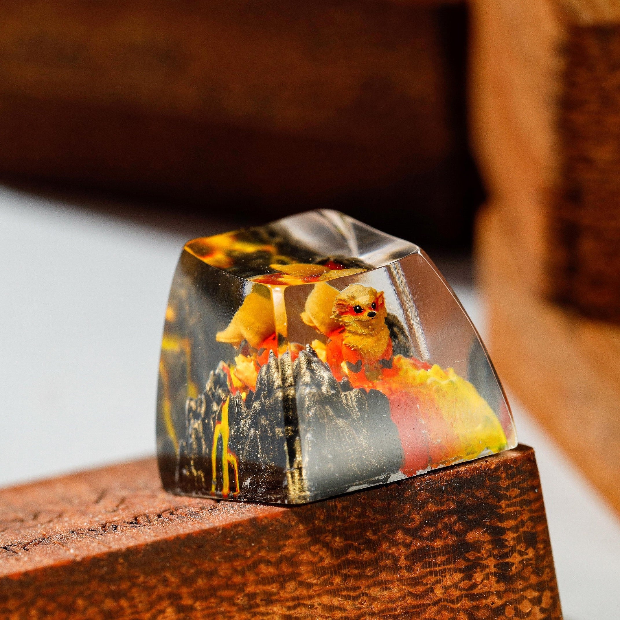 Arcanine Pokemon Artisan Keycap