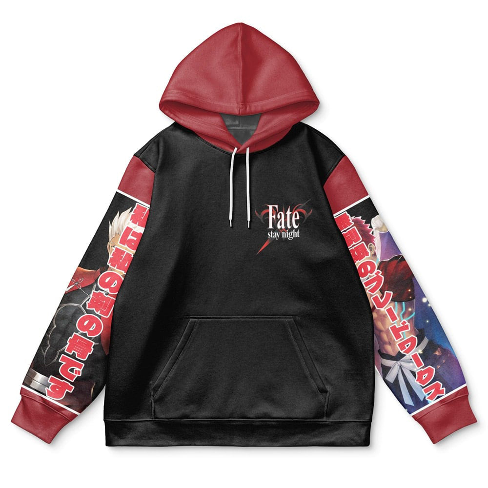 Archer x Emiya Fate Stay Night Unlimited Blade Works Streetwear Hoodie