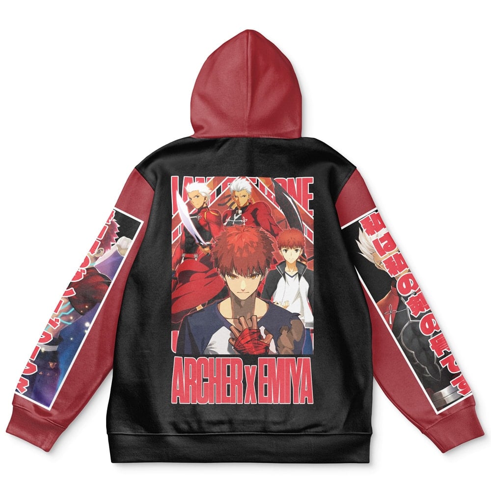 Archer x Emiya Fate Stay Night Unlimited Blade Works Streetwear Hoodie