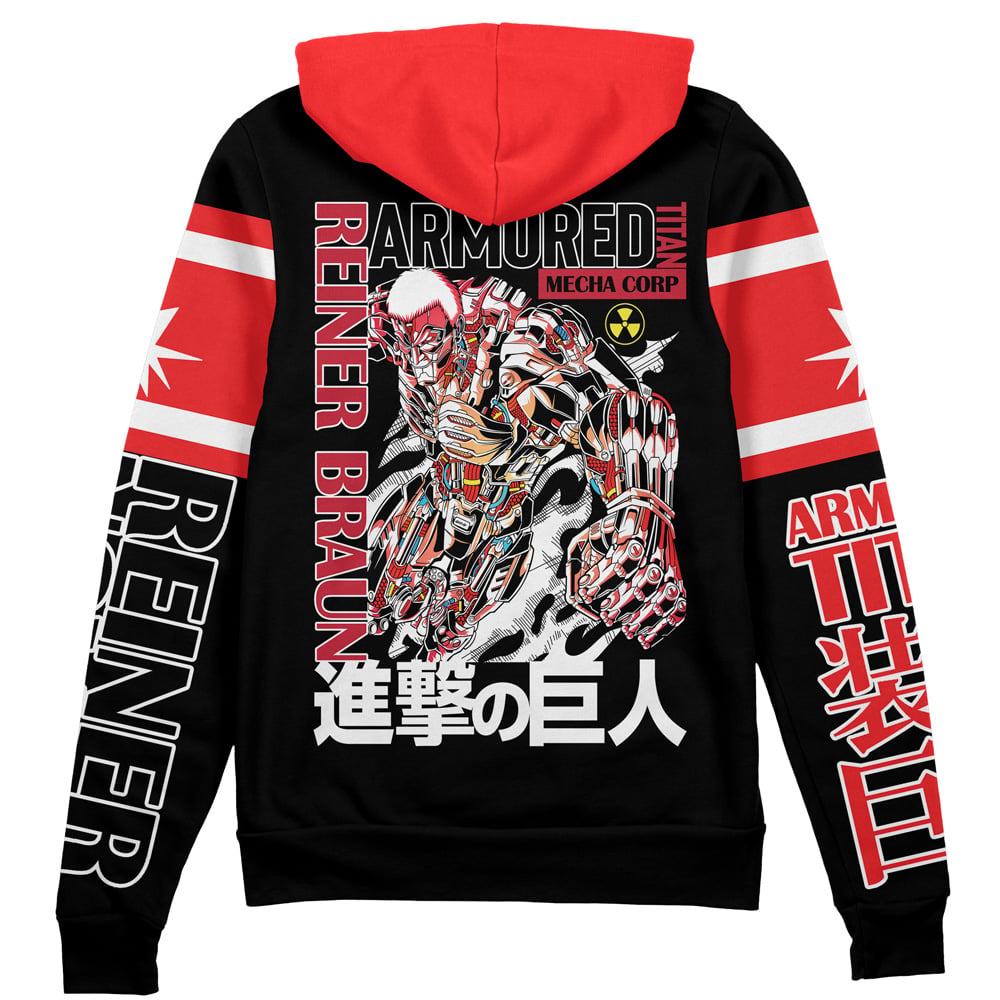 Armored Titan Attack on Titan Streetwear Zip Hoodie Jacket