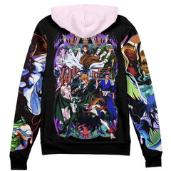 Arrancar Invasion Bleach Streetwear Zip Hoodie Jacket