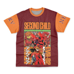 Asuka Langley Sohryu x Eva 02 Neon Genesis Evangelion Streetwear T-Shirt