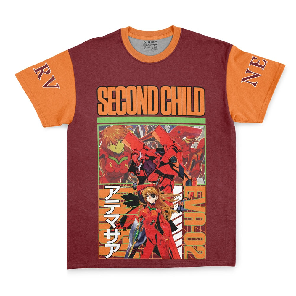 Asuka Langley Sohryu x Eva 02 Eva Streetwear T-Shirt