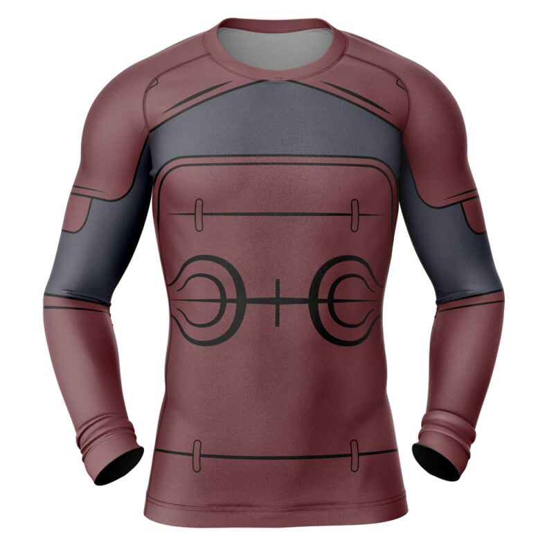 Hashirama Senju Naruto Long Sleeve Rash Guard Compression