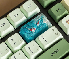 Bluesky Koi keycap - Hirosart