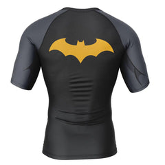 Batman DC Comics Short Sleeve Rash Guard Compression Shirt