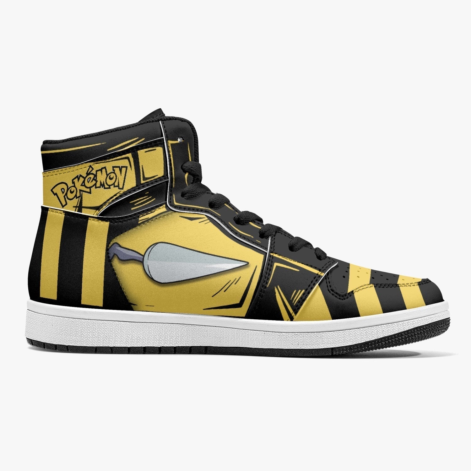 Beedrill Pokemon Mid 1 Basketball Shoes