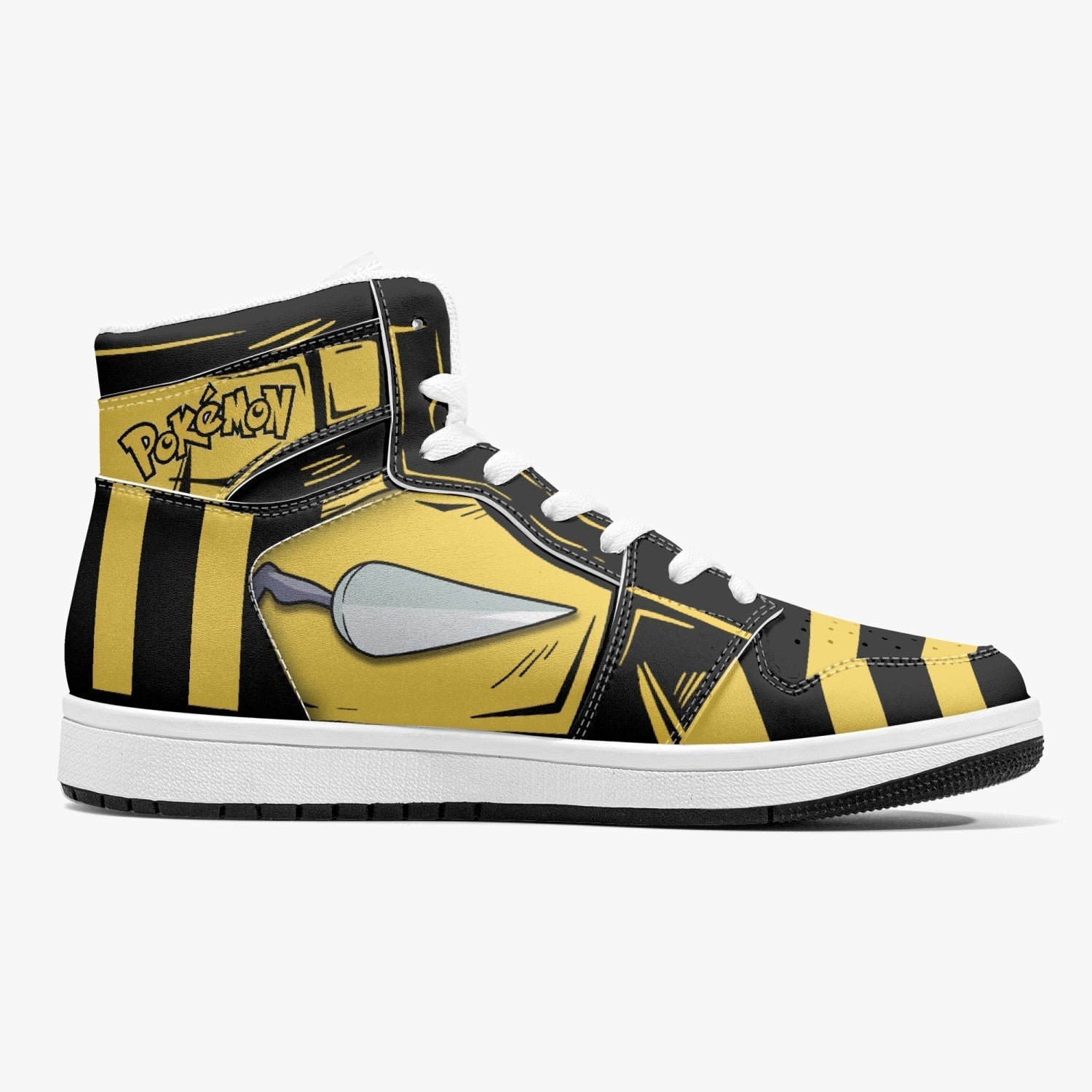 Beedrill Pokemon Mid 1 Basketball Shoes