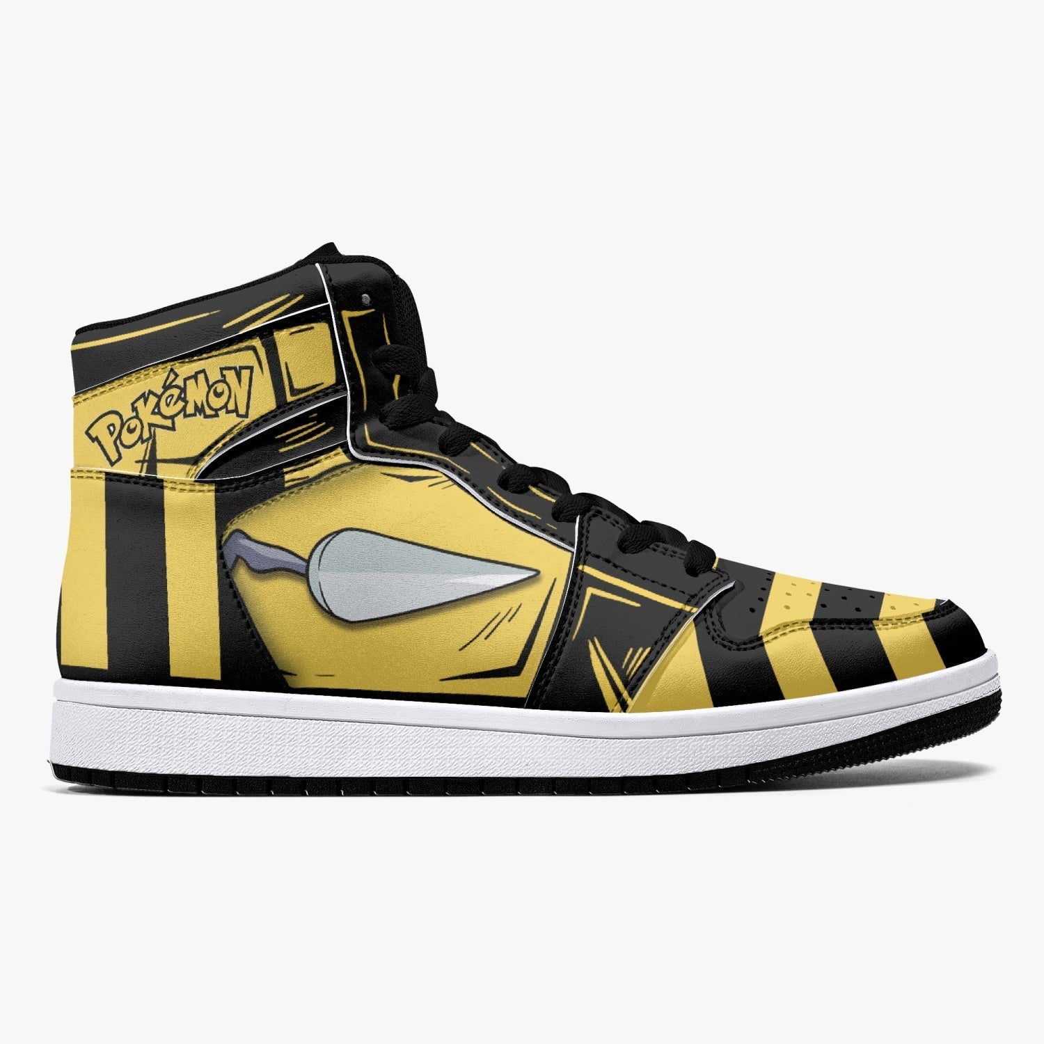 Beedrill Pokemon Mid 1 Basketball Shoes