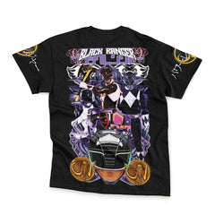 Black Ranger Mighty Morphin Power Rangers Streetwear T-Shirt