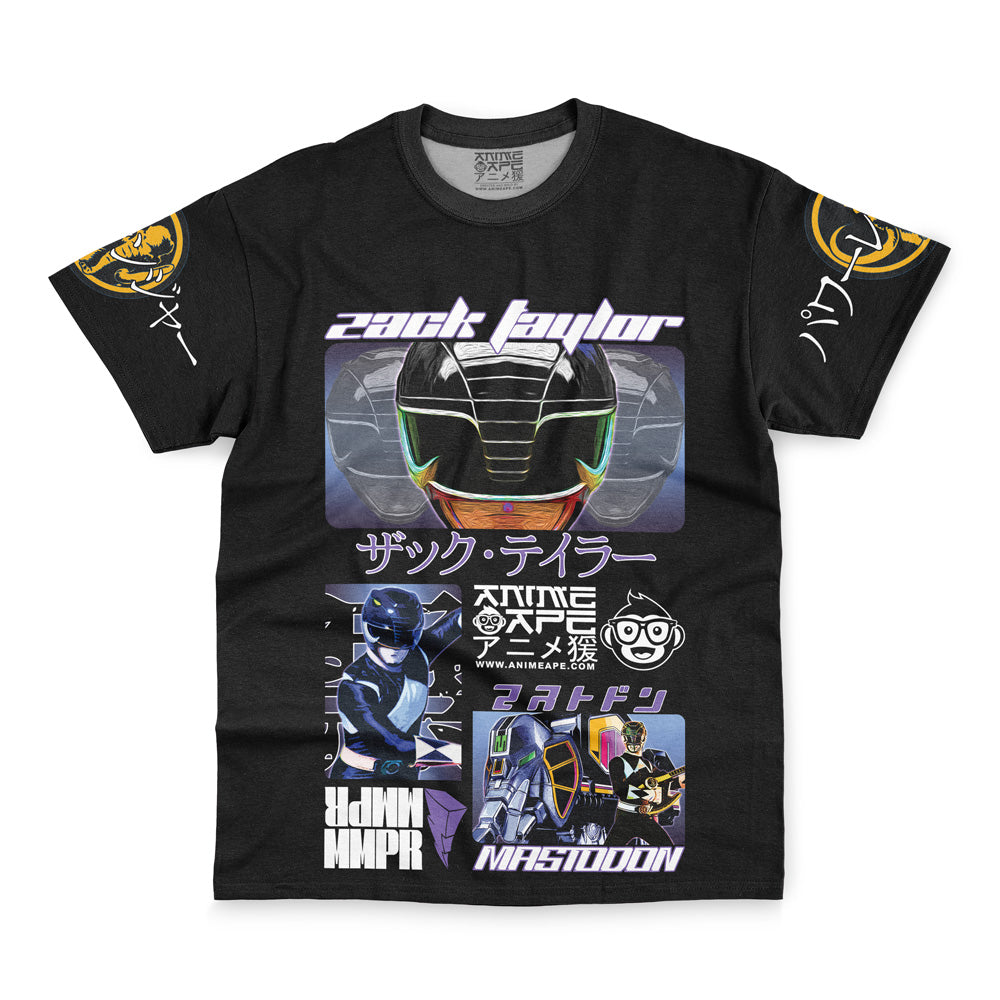 Black Ranger Mighty Morphin Power Rangers Streetwear T-Shirt