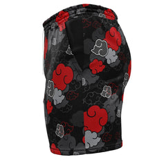 Black Aloha Akatsuki Naruto Gym Shorts