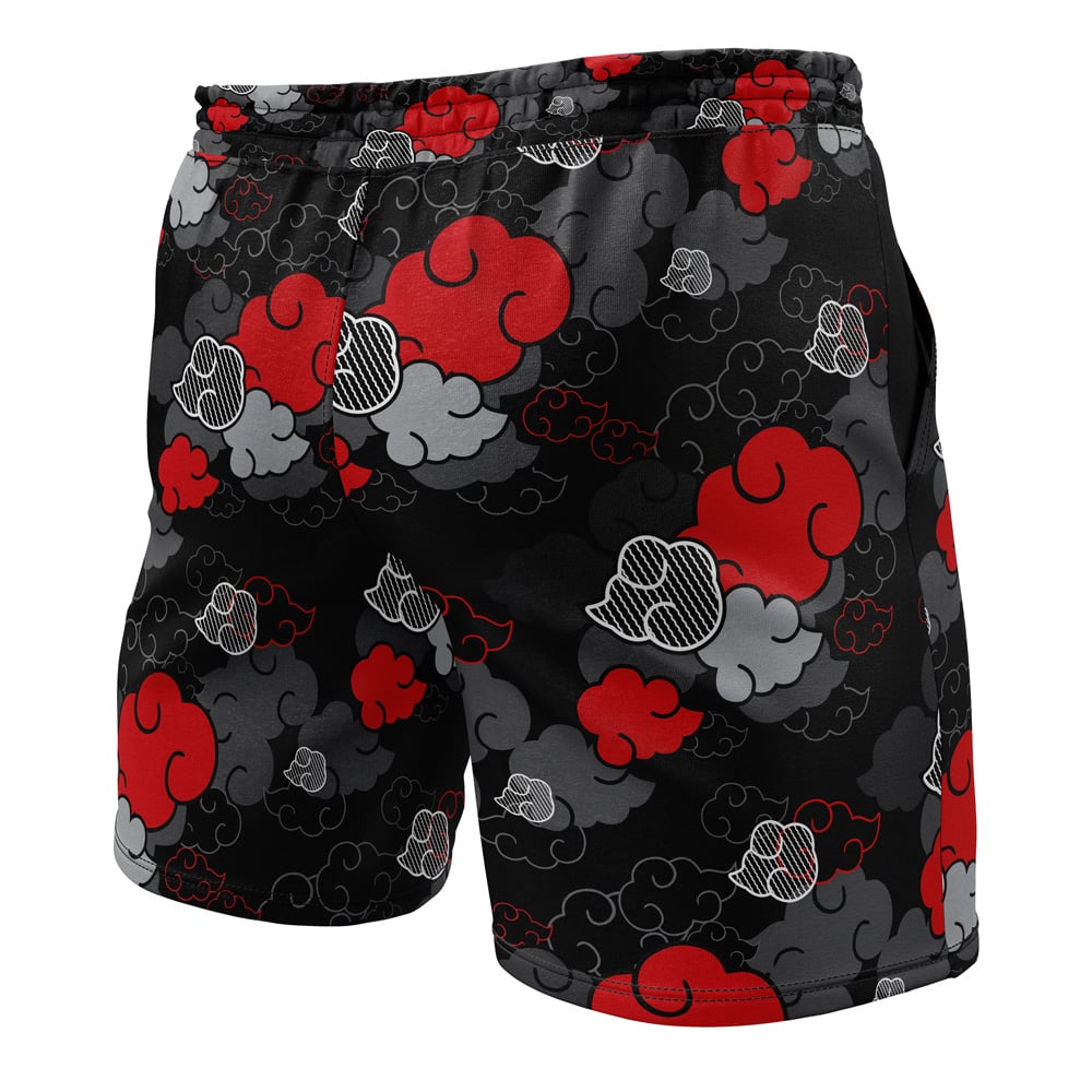 Black Aloha Akatsuki Naruto Gym Shorts