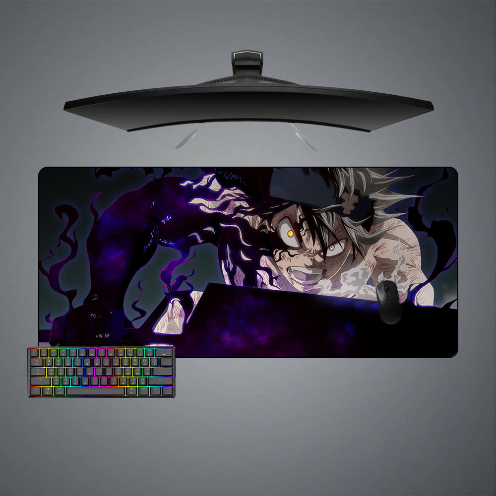 Black Clover Demonic Design M-XXL Size Gaming Mouse Pad, Computer Desk Mat