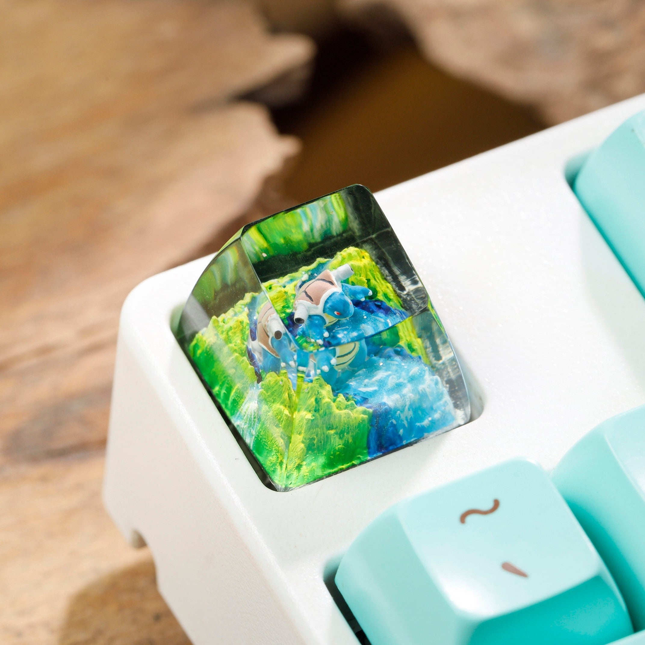 Blastoise Pokemon Artisan Keycap