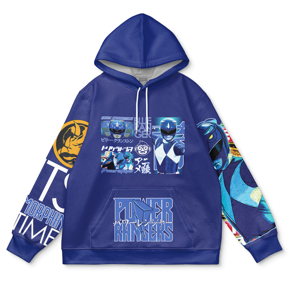 Blue Ranger Mighty Morphin Power Rangers Streetwear Hoodie