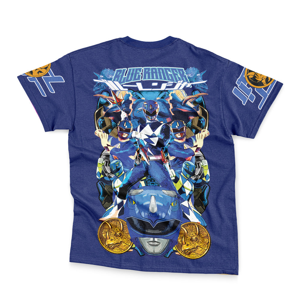 Blue Ranger Mighty Morphin Power Rangers Streetwear T-Shirt