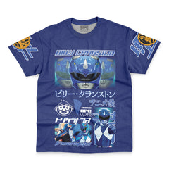 Blue Ranger Mighty Morphin Power Rangers Streetwear T-Shirt