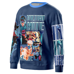 Invincible Blue Invincible Streetwear Sweatshirt