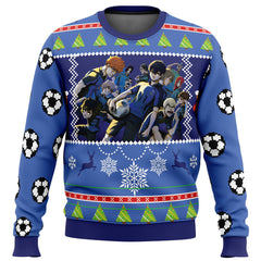 Blue Lock Ugly Christmas Sweater