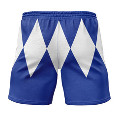 Blue Ranger Mighty Morphin Power Rangers Gym Shorts