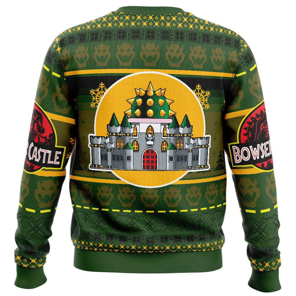 Bowser Castle Super Mario Bros Ugly Christmas Sweater