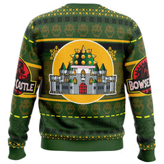 Bowser Castle Super Mario Bros Ugly Christmas Sweater