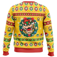 Bowser Super Mario Bros Ugly Christmas Sweater