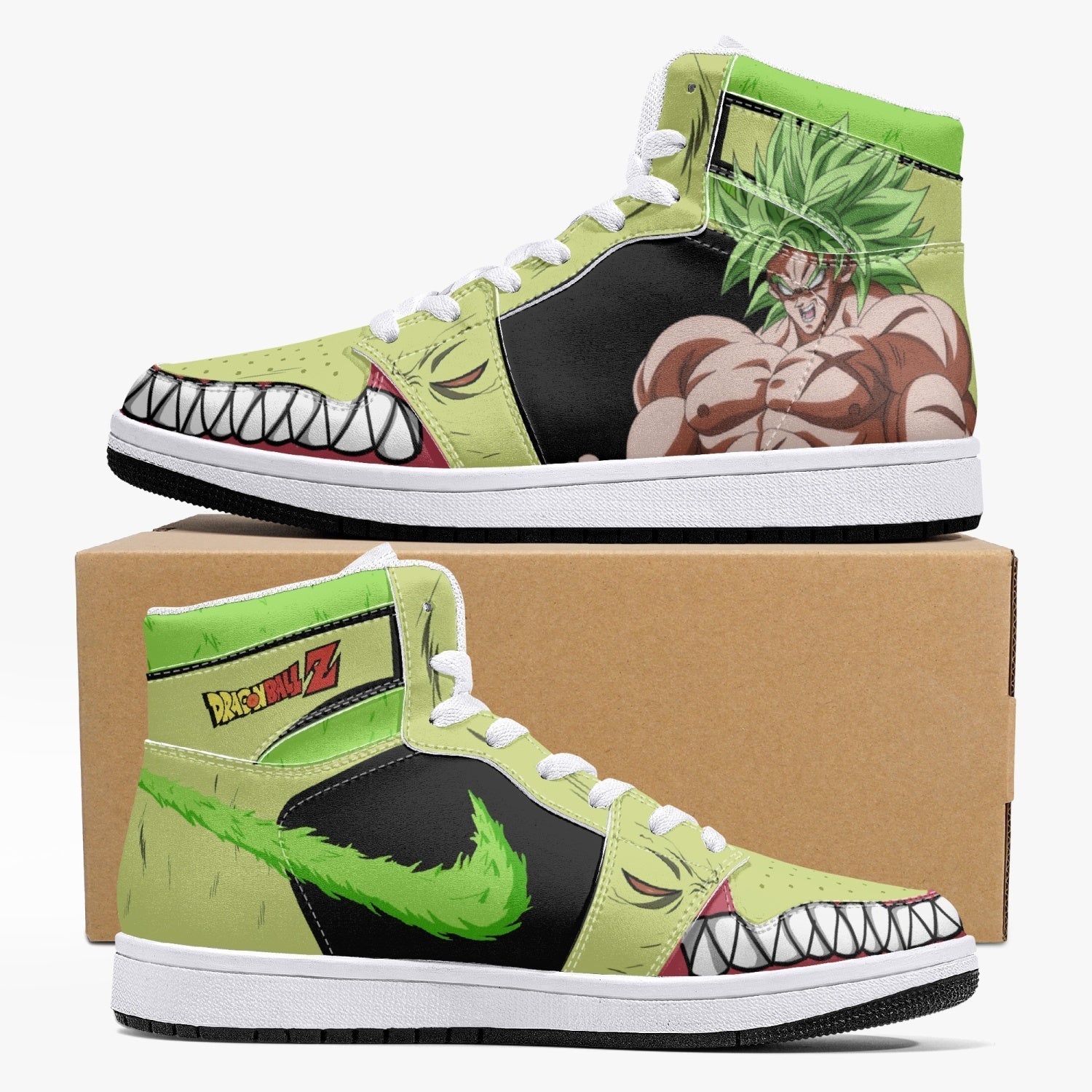 Broly and Ba Dragon Ball Z Mid 1 Basketball Shoes