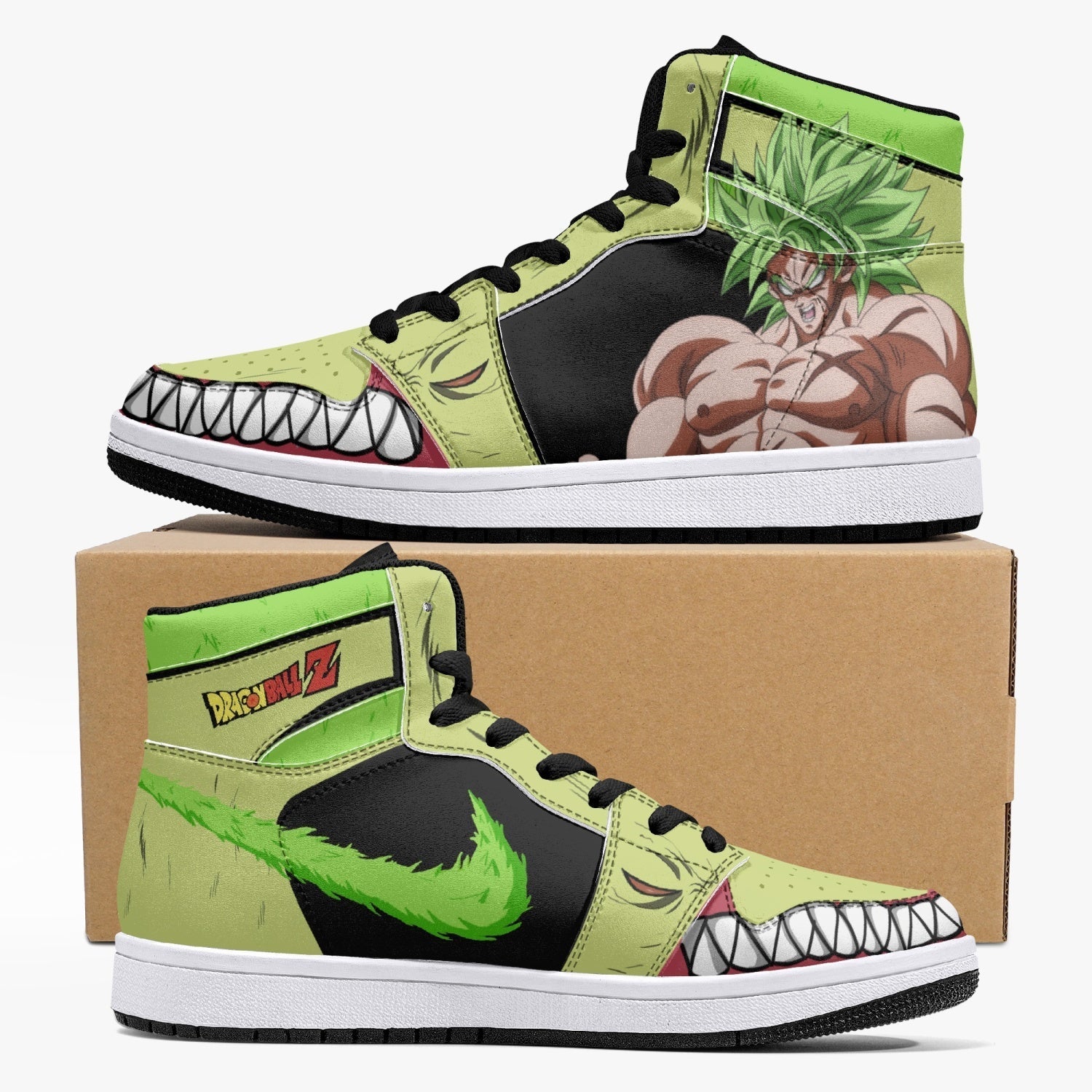 Broly and Ba Dragon Ball Z Mid 1 Basketball Shoes