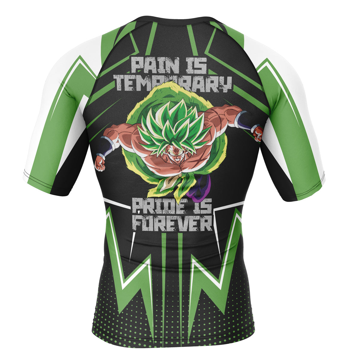 Broly Dragon Ball Z Short Sleeve Rash Guard Compression Shirt