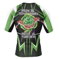 Broly Dragon Ball Z Short Sleeve Rash Guard Compression Shirt