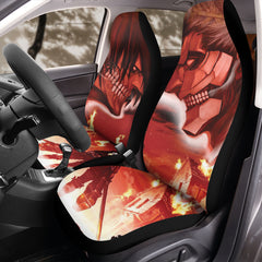 Burning Attack on Titan Car Seat Covers