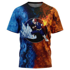 Burning Fire Shoto My Hero Academia T-Shirt