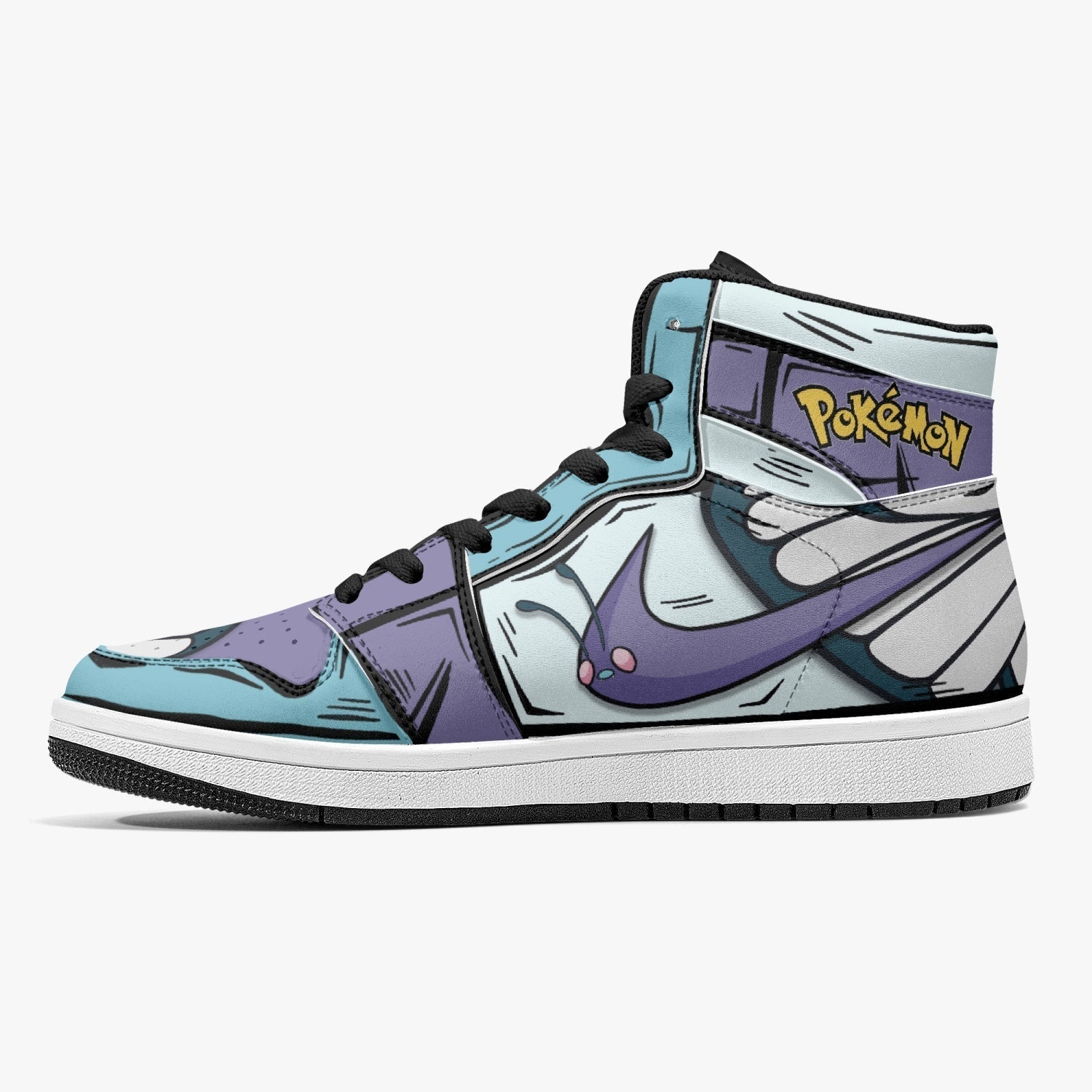 Butterfree Pokemon Mid 1 Basketball Shoes