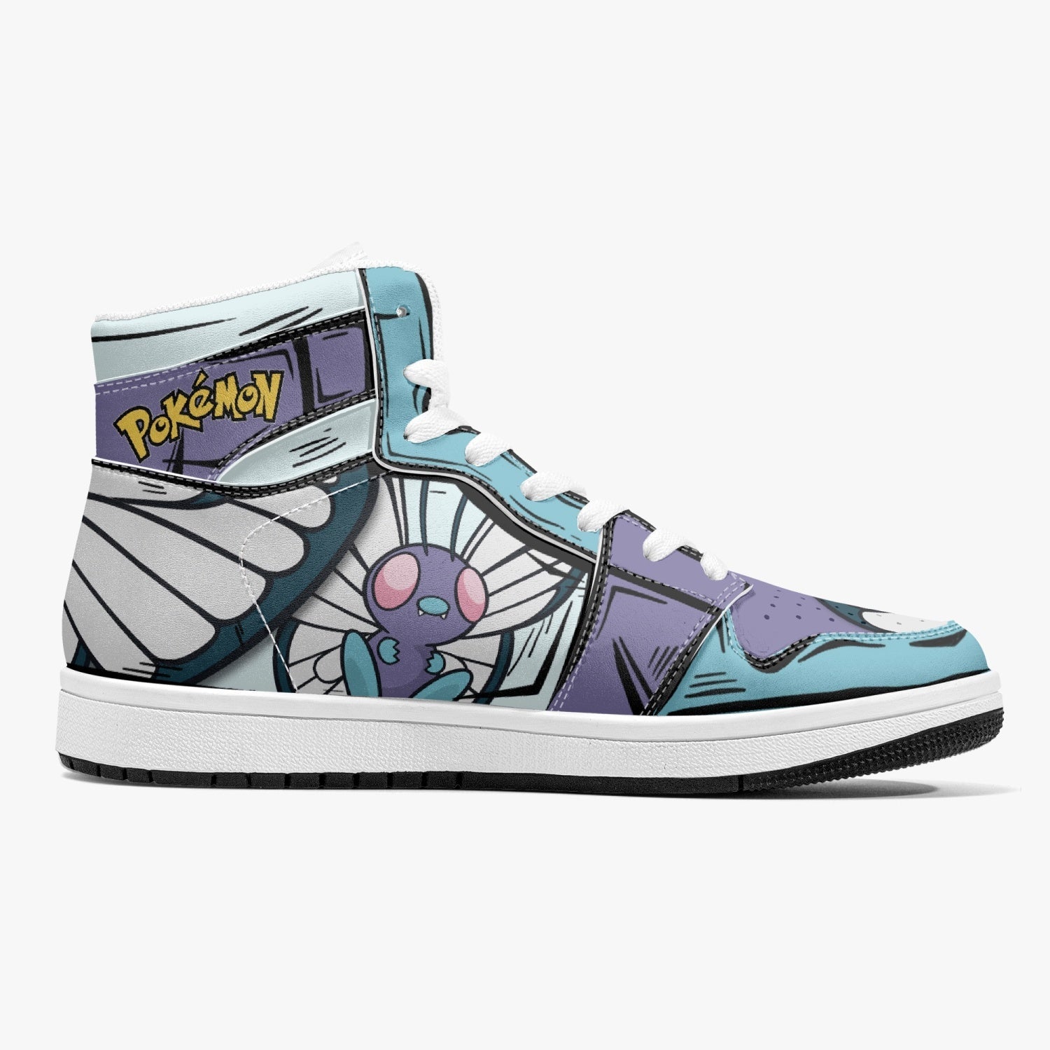 Butterfree Pokemon Mid 1 Basketball Shoes