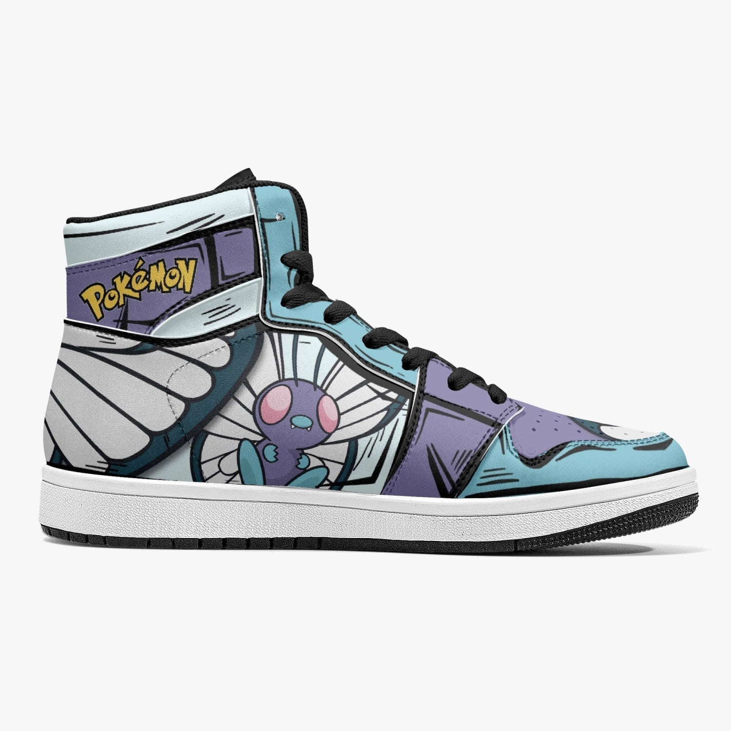 Butterfree Pokemon Mid 1 Basketball Shoes