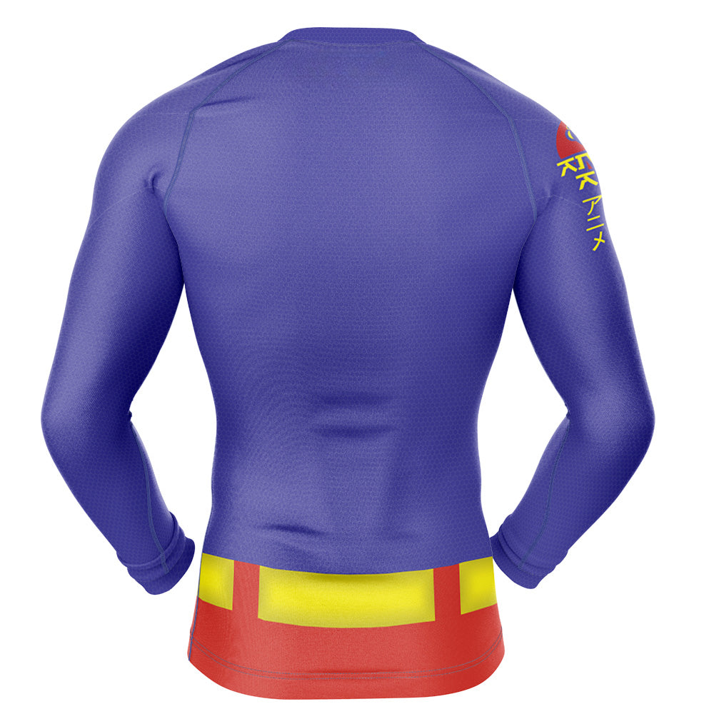 Bizzaro DC Comics Long Sleeve Rash Guard Compression